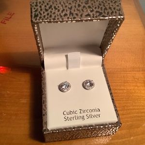 Studded .925 Sterling Silver, Cubic Zirconia